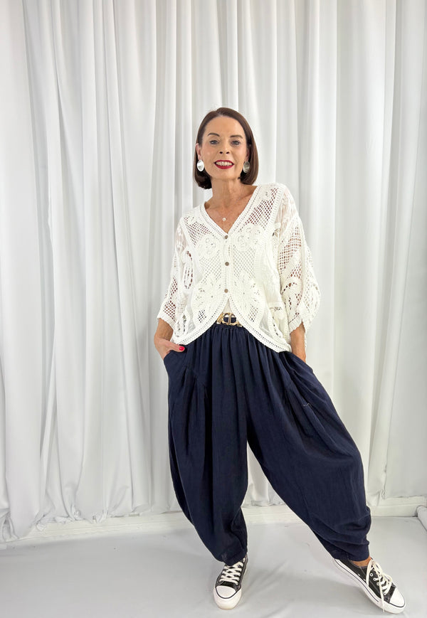 Betty Crochet top in white - Bond Street Store
