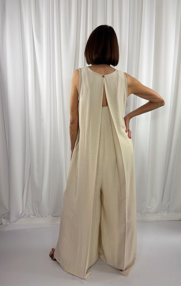 Cortina Jumpsuit in beige - Bond Street Store