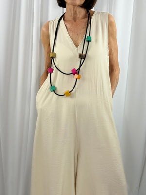 Cortina Jumpsuit in beige - Bond Street Store