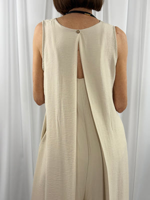 Cortina Jumpsuit in beige - Bond Street Store