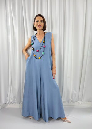 Cortina Jumpsuit in denim blue