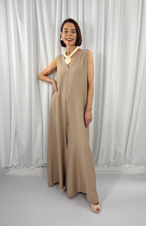 Cortina Jumpsuit in mocha