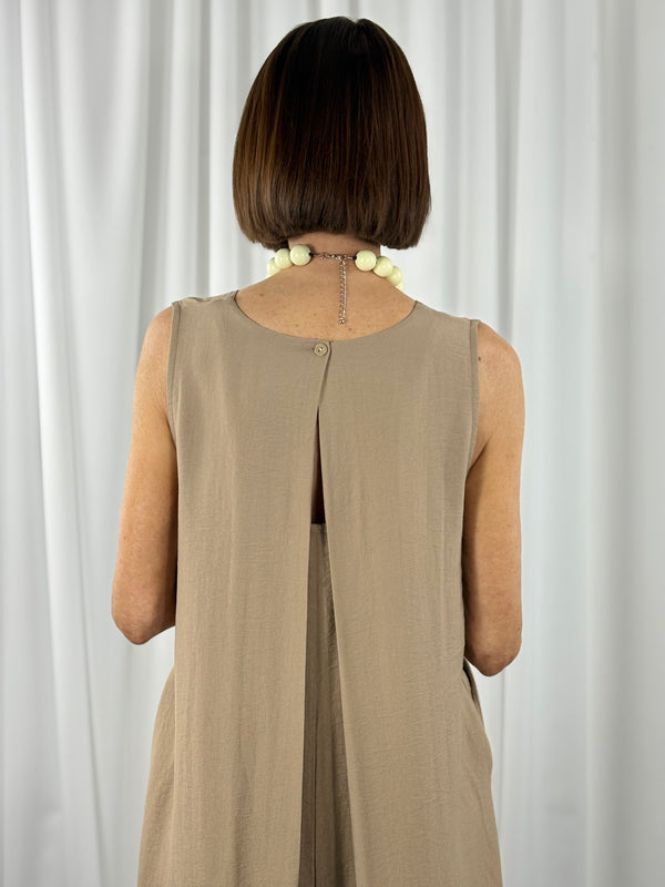 Cortina Jumpsuit in mocha