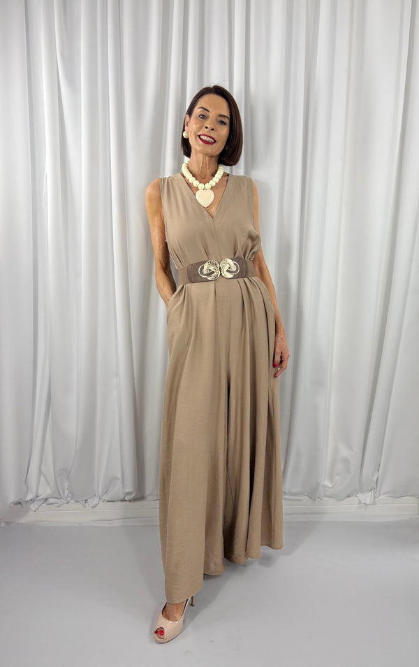 Cortina Jumpsuit in mocha
