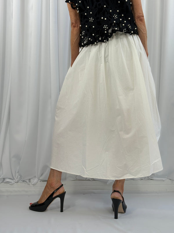 Kennedy 3d flower skirt in white - Pre order arrival date 28th April - Bond Street Store