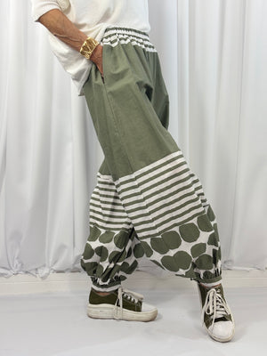 Petra Cocoon Trousers in sage