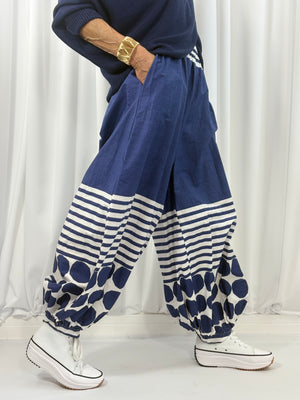Petra Cocoon Trousers in navy