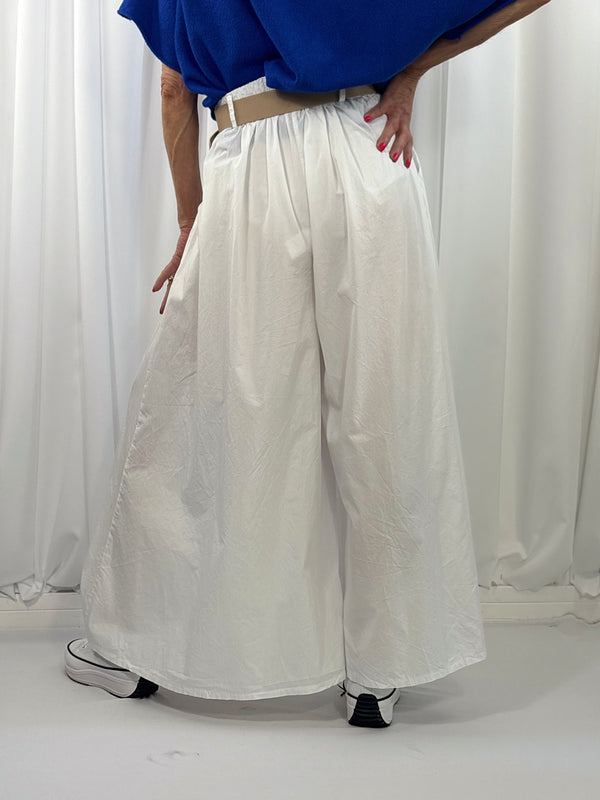 Rachel Palazzo trouser in white