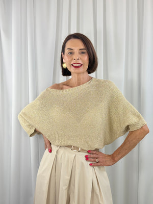 Rachel knitwear in gold