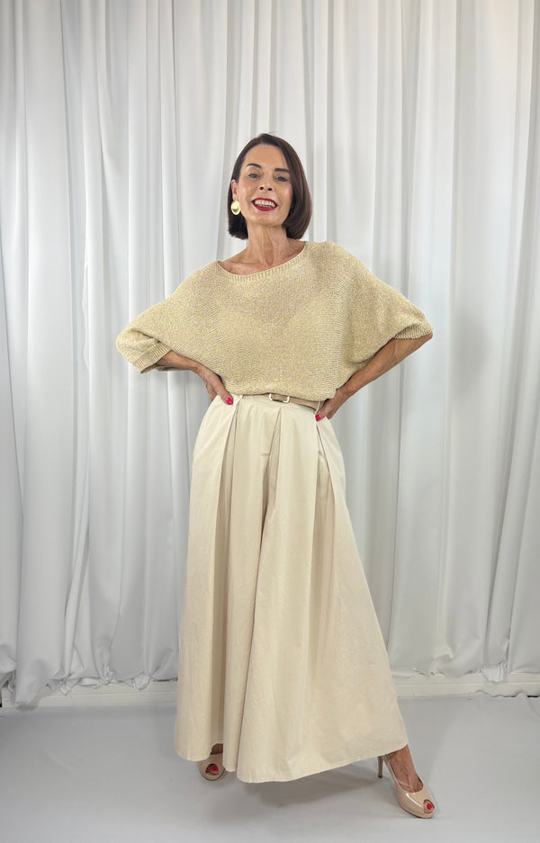 Rachel knitwear in gold