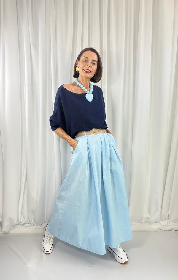 Rachel Palazzo trouser in baby blue