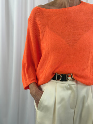 Rachel knitwear in vibrant orange - Pre order Arrival Date 6th May - Bond Street Store