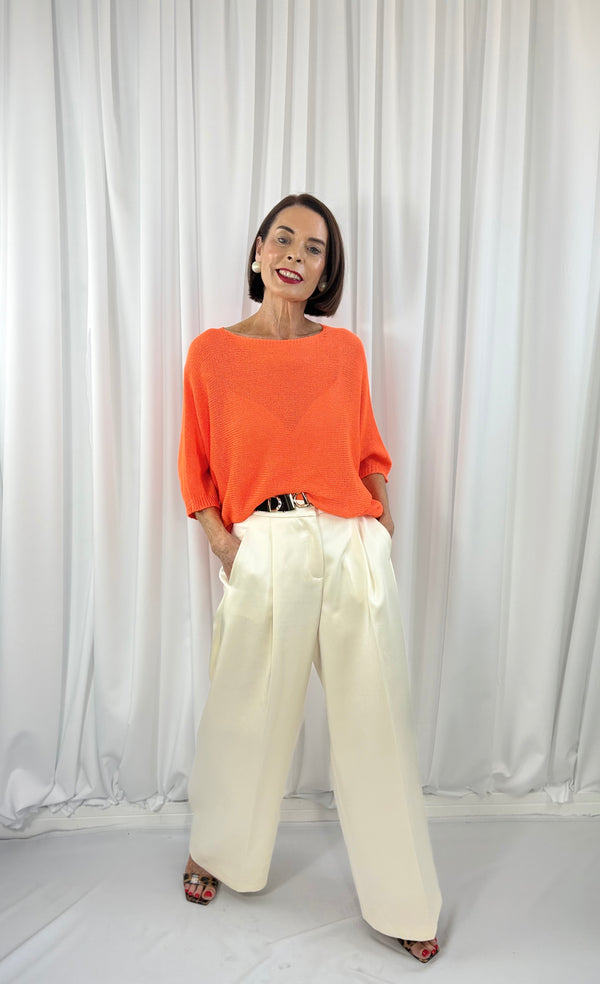 Rachel knitwear in vibrant orange - Pre order Arrival Date 6th May - Bond Street Store