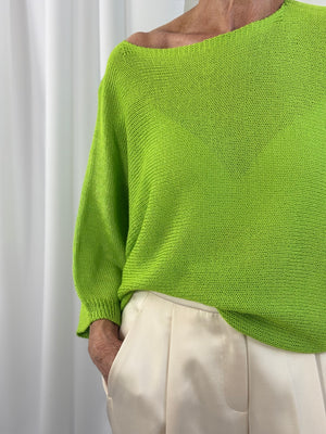 Rachel knitwear in apple green - Pre order Arrival date 6th May - Bond Street Store