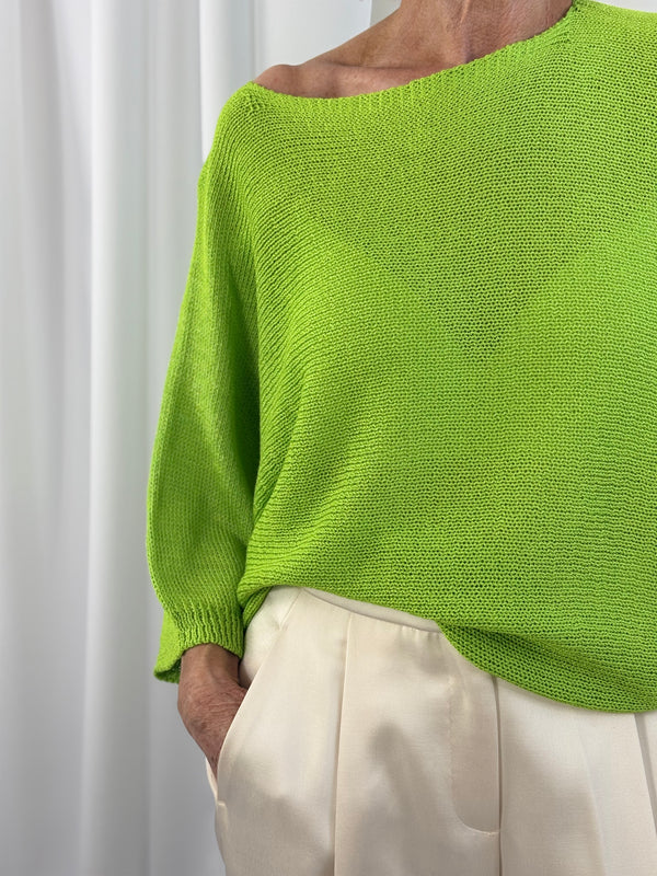 Rachel knitwear in apple green - Pre order Arrival date 6th May - Bond Street Store
