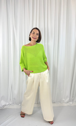 Rachel knitwear in apple green - Pre order Arrival date 6th May - Bond Street Store