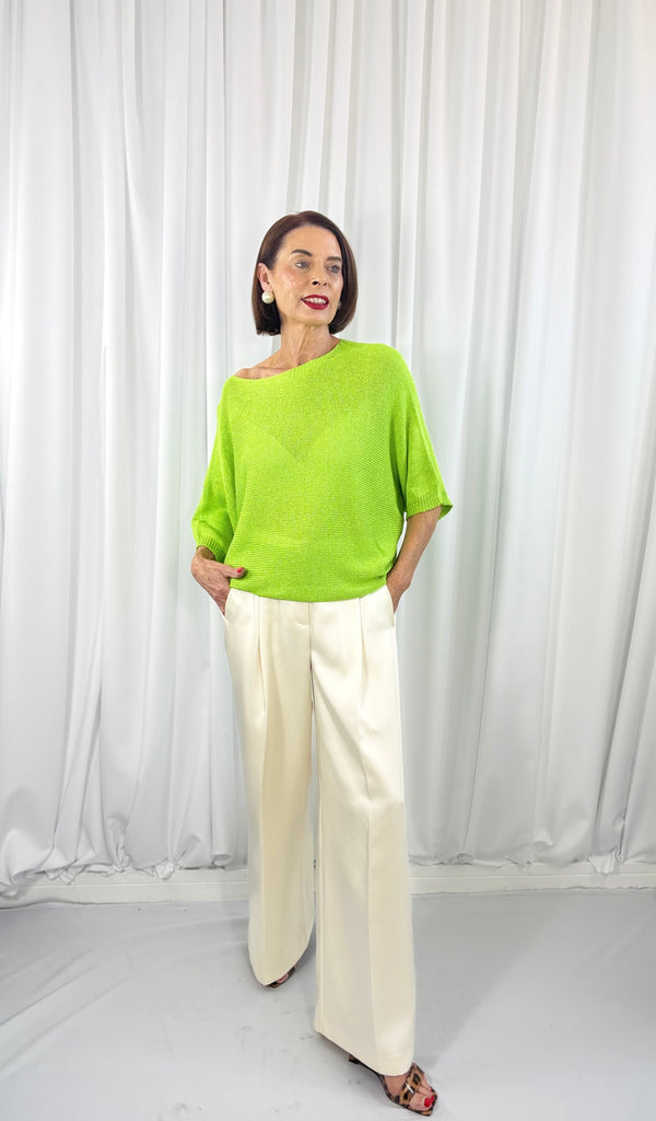 Rachel knitwear in apple green - Pre order Arrival date 6th May - Bond Street Store