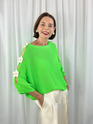 Ellis knitwear in apple green - Bond Street Store
