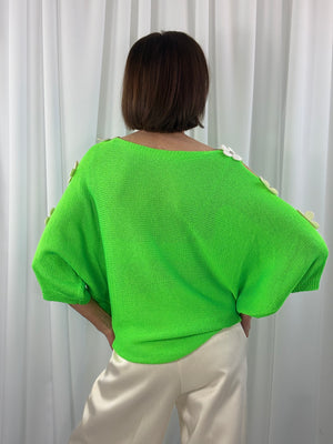 Ellis knitwear in apple green - Bond Street Store