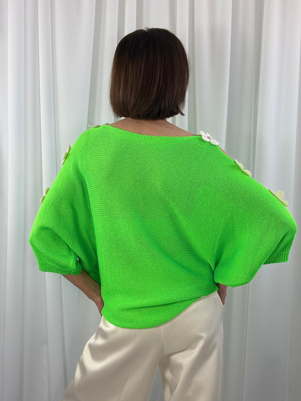 Ellis knitwear in apple green - Bond Street Store
