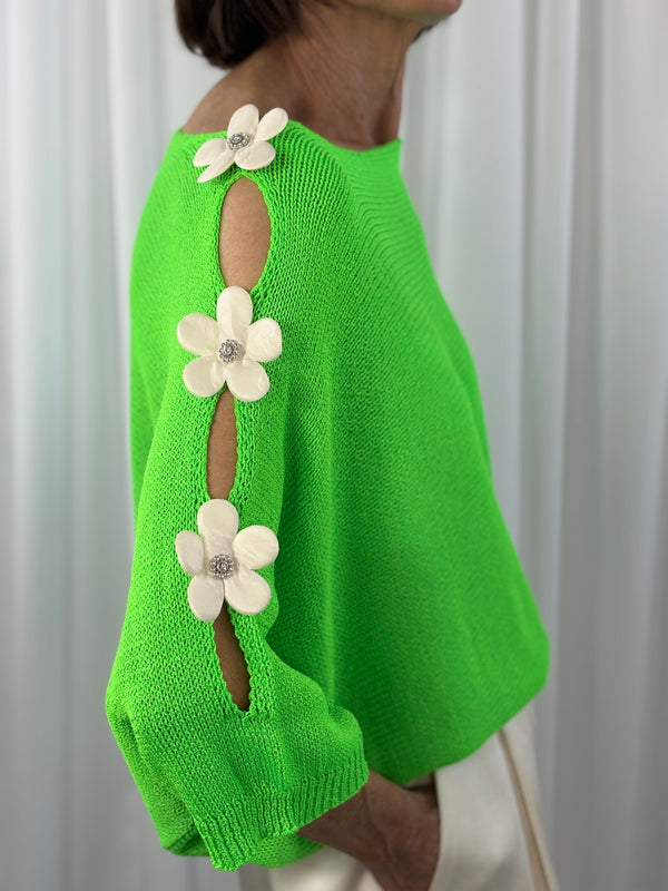 Ellis knitwear in apple green - Bond Street Store