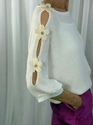 Ellis knitwear in white - Bond Street Store