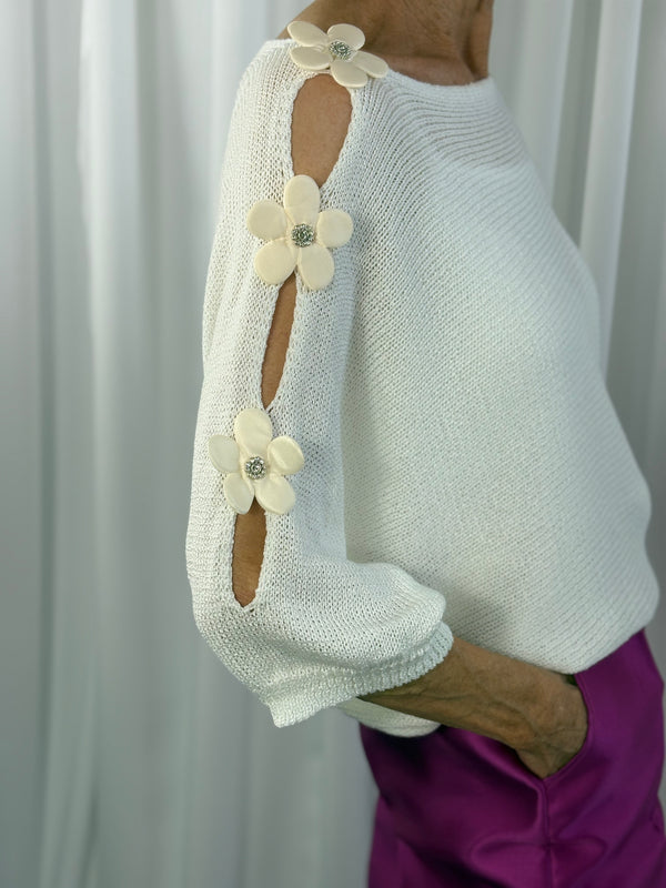 Ellis knitwear in white - Bond Street Store