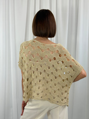 Naples knitwear in gold - Bond Street Store