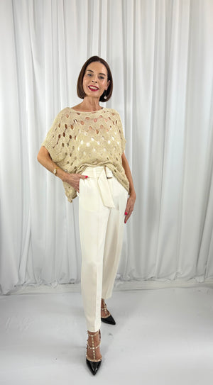 Naples knitwear in gold - Bond Street Store