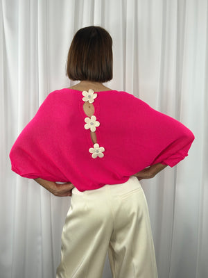 Rachel knitwear in cerise pink - Bond Street Store