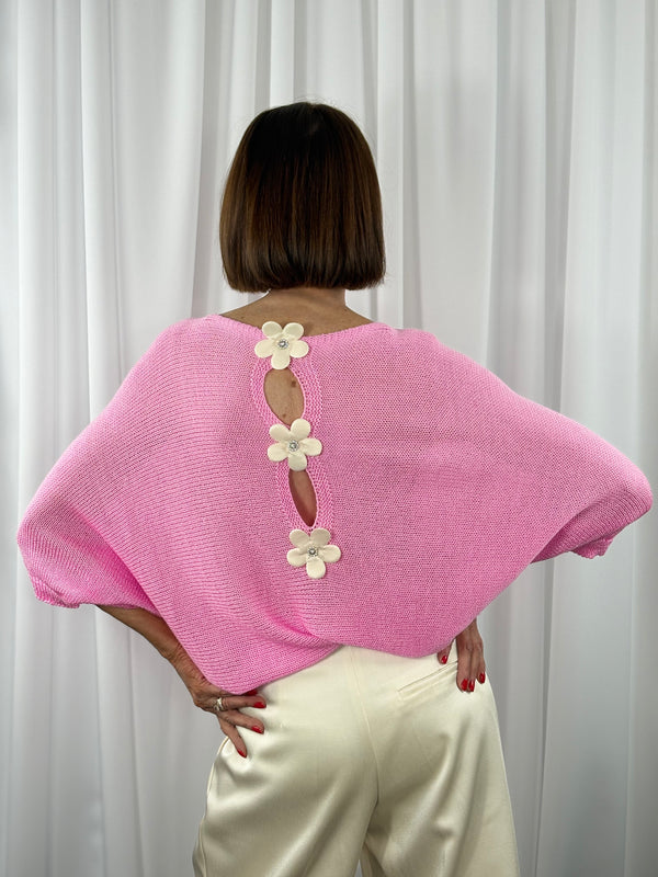 Rachel knitwear in baby pink - Bond Street Store