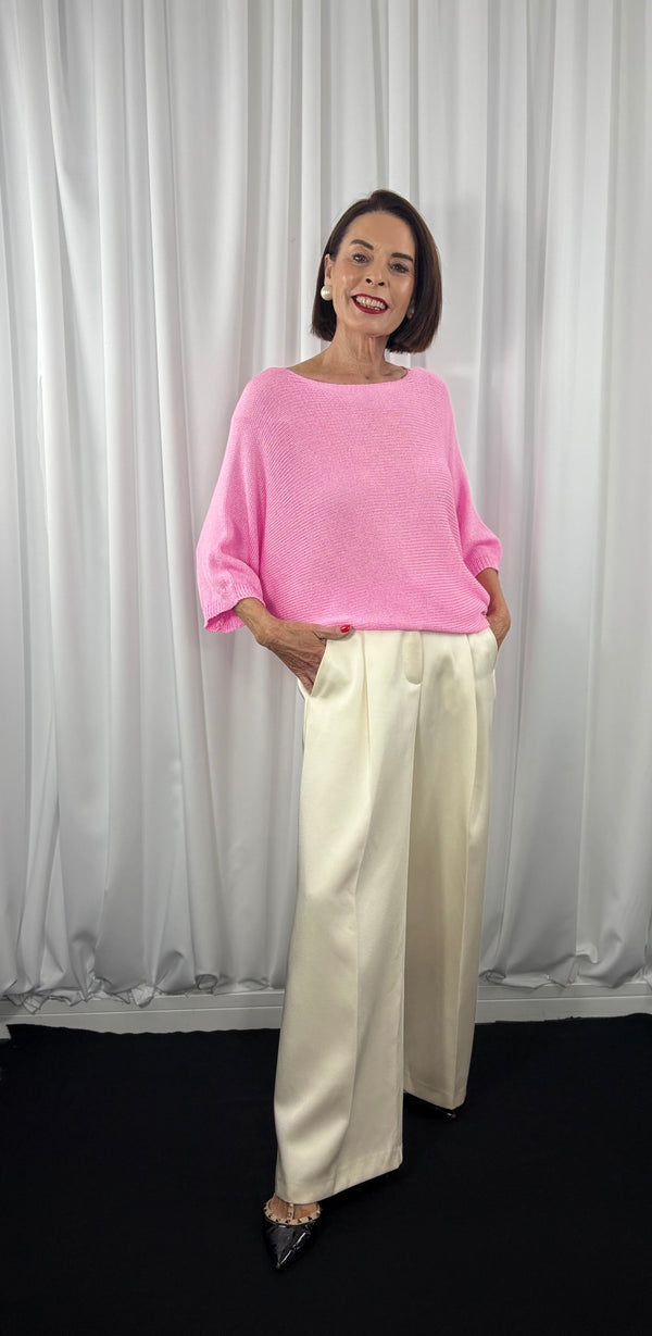 Rachel knitwear in baby pink - Bond Street Store
