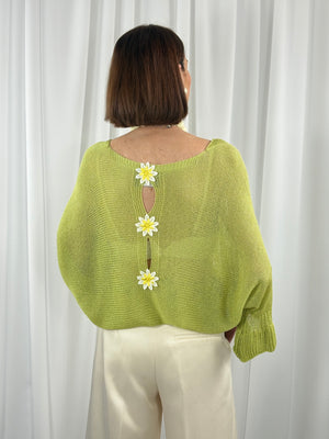 Frenzy knitwear in pistachio - Bond Street Store