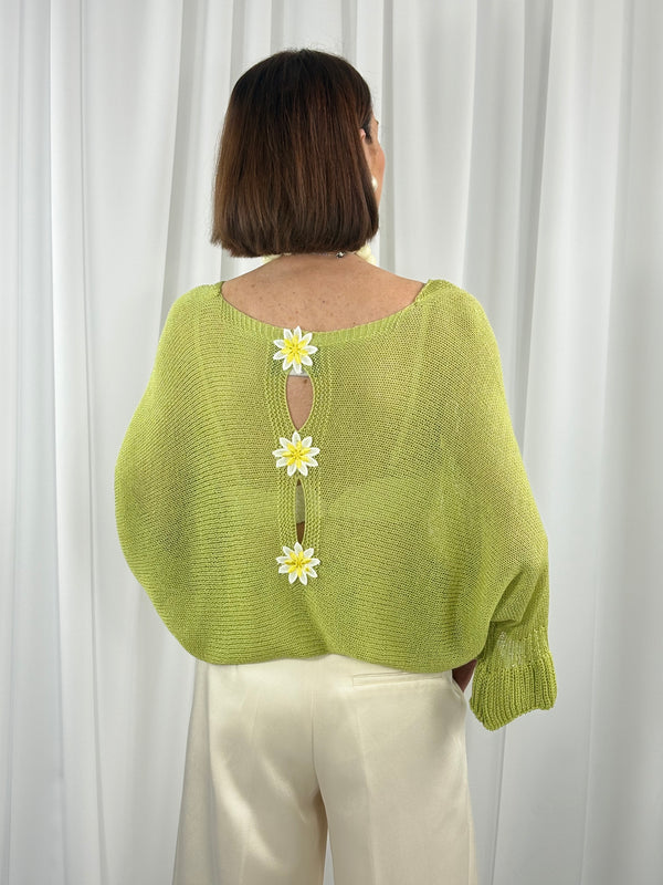 Frenzy knitwear in pistachio - Bond Street Store
