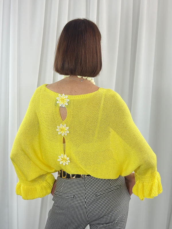Frenzy knitwear in lemon - Bond Street Store