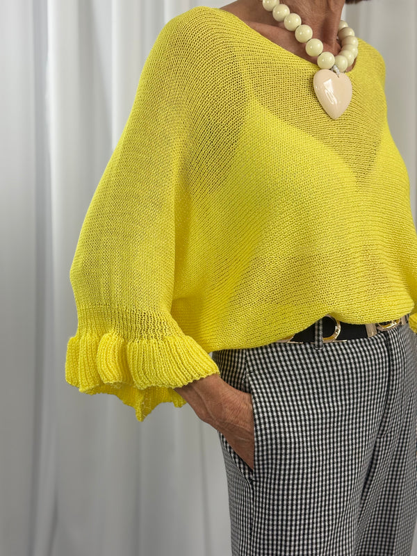 Frenzy knitwear in lemon - Bond Street Store