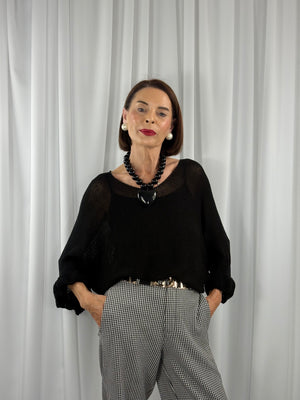 Frenzy knitwear in black - Bond Street Store
