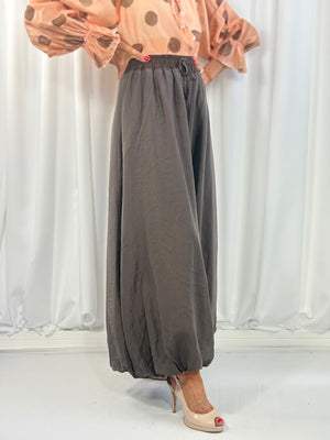 Alfredo Balloon Trousers in chocolate