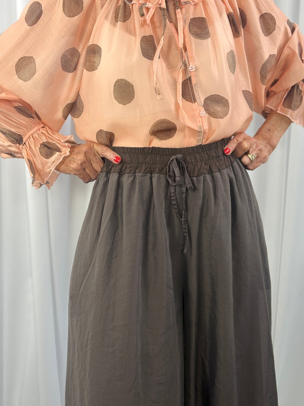 Alfredo Balloon Trousers in chocolate