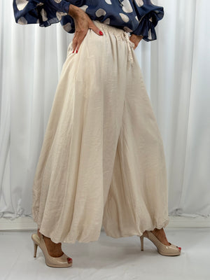 Alfredo Balloon Trousers in Beige