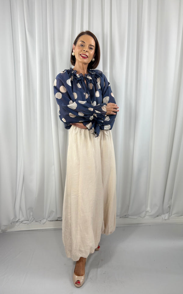 Alfredo Balloon Trousers in Beige