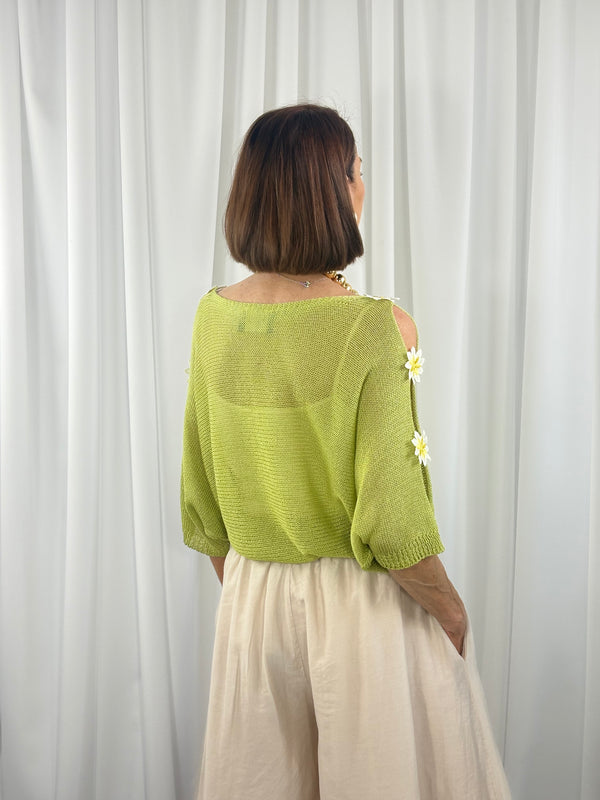 Malibu knitwear in pistachio - Bond Street Store