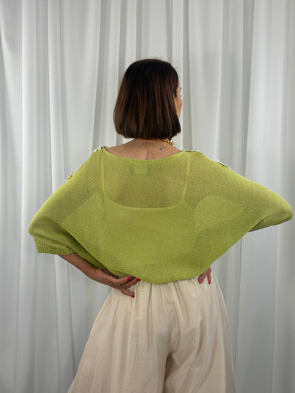 Malibu knitwear in pistachio - Bond Street Store