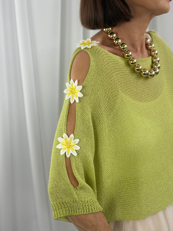 Malibu knitwear in pistachio - Bond Street Store