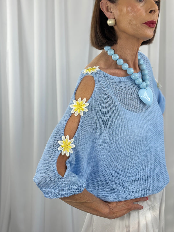 Malibu knitwear in baby blue