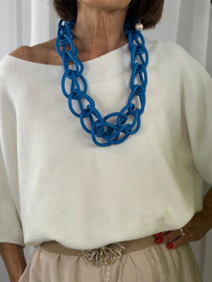 Iris Necklace in Royal blue