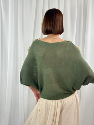 Ellis knitwear in sage green - Bond Street Store