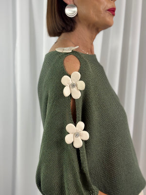 Ellis knitwear in sage green - Bond Street Store