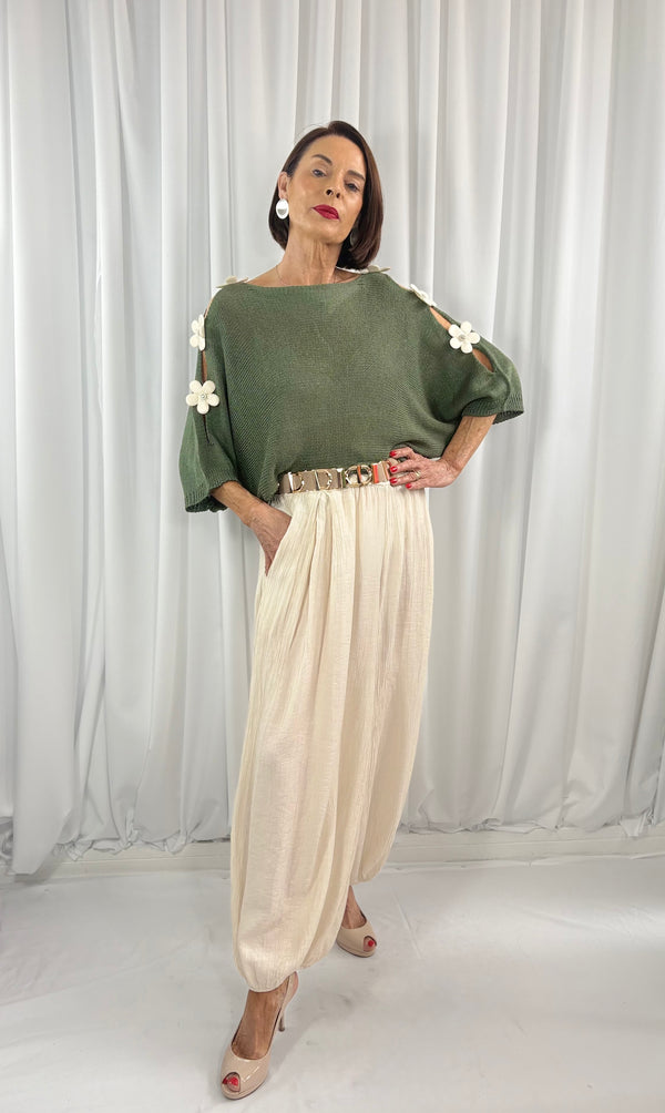 Ellis knitwear in sage green - Bond Street Store