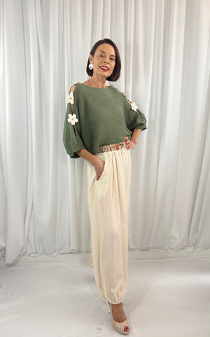 Ellis knitwear in sage green - Bond Street Store